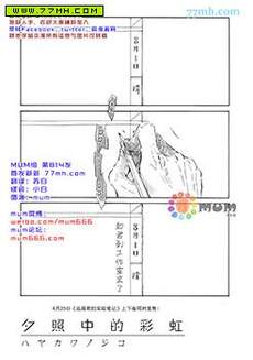 夕照中的彩虹